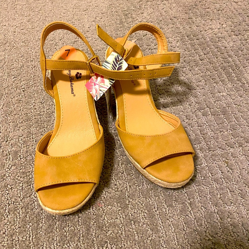 Tommy Bahama | Size 7 | rope wrapped wedges